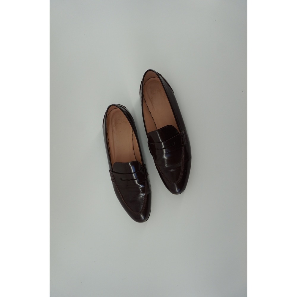 J. Crew Factory Women's Dark Brown Patent Loafers